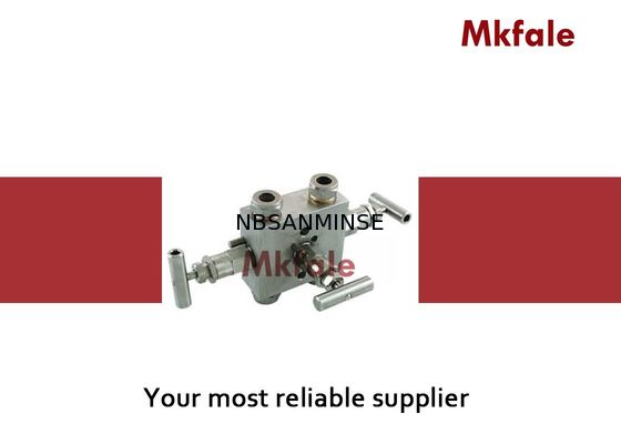 Τρεις πολλαπλές δύο βαλβίδων εμποδίζουν τις βαλβίδες και μια βαλβίδα εξίσωσης για την υψηλή βαλβίδα SS316 μετρητών πίεσης