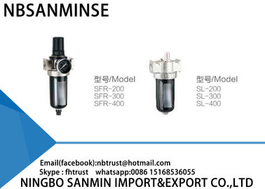 SFR 1/4 3/8 Filter Regulator Lubricator Compact Structure Low Pressure Loss