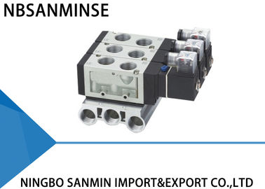 Five Port G3 / 4 " Thread Pipe Solenoid Pneumatic Valve Internal Pilot Type
