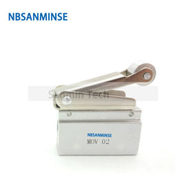 NBSANMINSE MOV 1/8 G Thread Mechanical Valve Pneumatic Control Air Valve Roller push selection for Package machine Autom