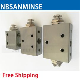 NBSANMINSE 2P 31P 3P 41P 4P 4PP Mini Change Valve M5 G 1/8 Mechanical Valve Pneumatic Valve High Quality