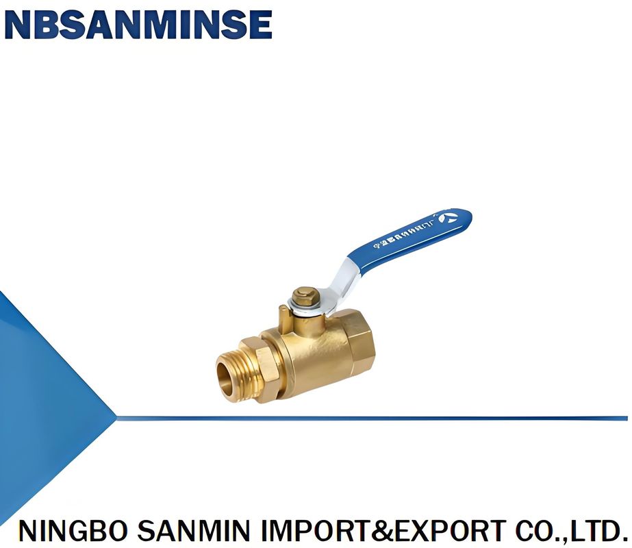 Brass Copper Inner And Outer Wire Ball Valve With High Pressure Resistance