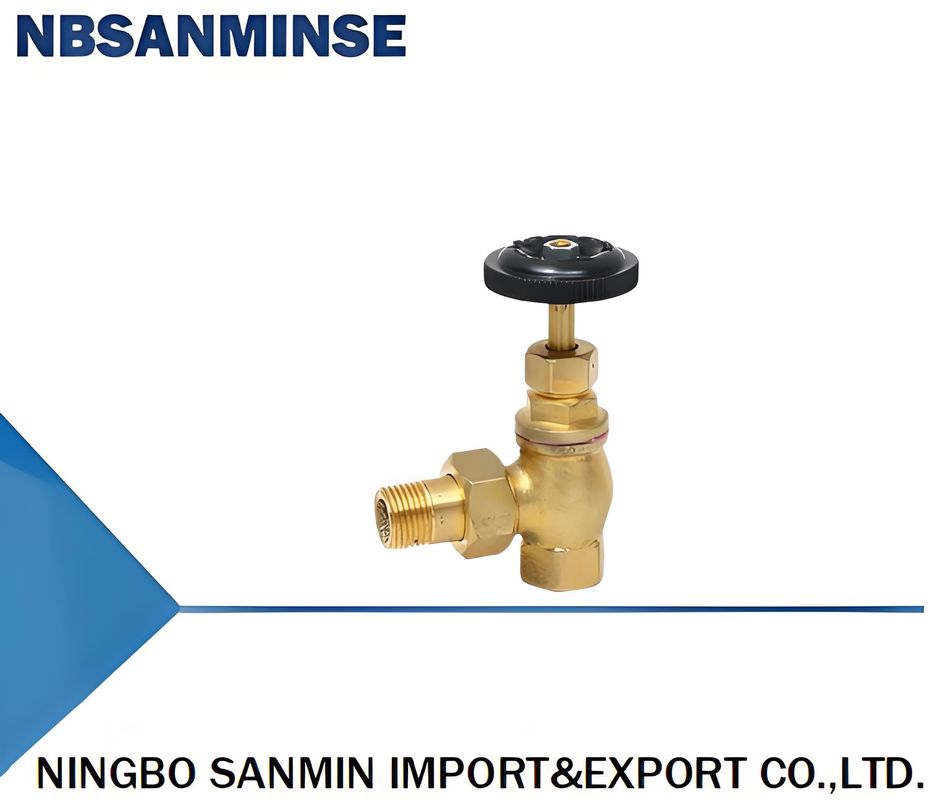 Copper heating angle valve