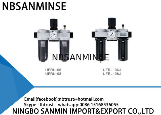 Lubricator ρυθμιστών φίλτρων UFRL πνευματική μονάδα αέρα FRL με το αντι όξινο κύπελλο