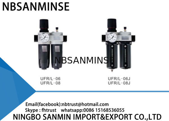 Lubricator ρυθμιστών φίλτρων αέρα πνευματικές δύο μονάδες CNC αυτοματοποίησης FRL μέρη αεροσυμπιεστών μηχανών