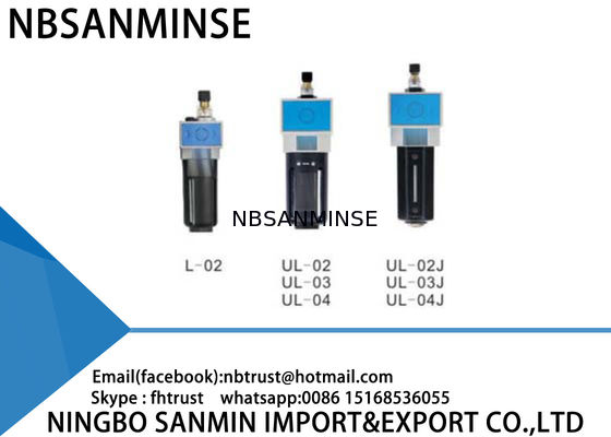 L / Lubricator ρυθμιστών φίλτρων γραμμών αέρα UL Sanmin φίλτρο ρυθμιστών αεροσυμπιεστών