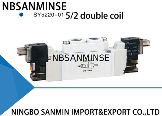 SY5000 μίνι πνευματική Dustproof θέση 5/2 5/3 βαλβίδων σωληνοειδών 220VAC