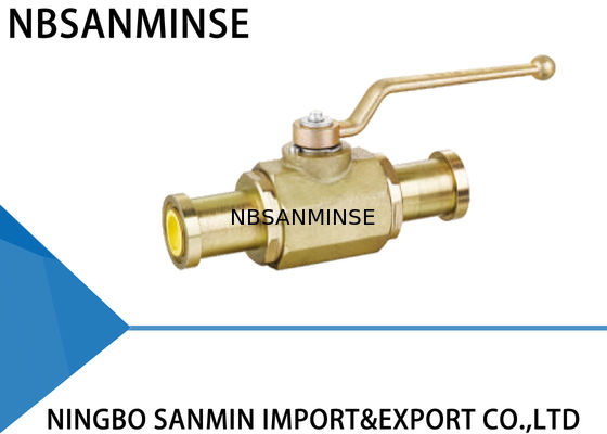 KHB KHM απέκλεισε τον υδραυλικό χάλυβα άνθρακα βαλβίδων σφαιρών 16mm διάμετρος 20mm 25mm με τη φλάντζα της SAE