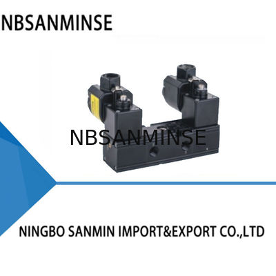 SANMIN explosionproof σωλήνων πιάτων τύπων διπλή σπειρών 70°C NBR βαλβίδα σωληνοειδών σφραγίδων 0.15-0.8Mpa DC24V 3.5W πνευματική