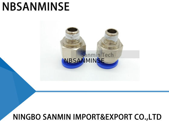 Πνευματική ώθηση σωλήνων PC στον πνευματικό πλαστικό συνδετήρα Sanmin συναρμολογήσεων αέρα αρσενικό ευθύ