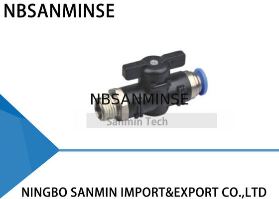 Πνευματική συμπαγής μίνι βαλβίδα σφαιρών ελεγκτών ροής αέρα BVC υψηλή - ποιότητα Sanmin