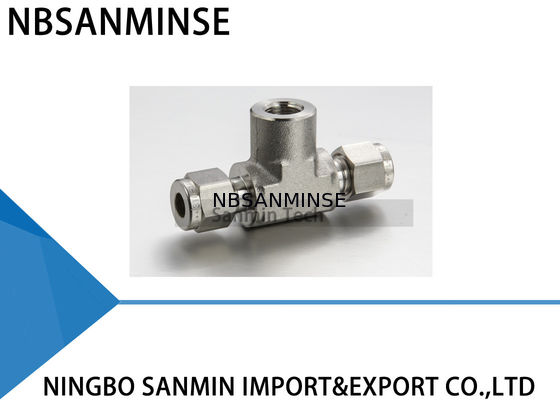 Ανοξείδωτου 316L σωλήνων πνευματικό αέρα γράμμα Τ κλάδων συναρμολογήσεων FBT θηλυκό