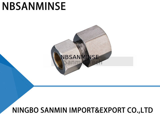 Πνευματικός ορείχαλκος συναρμολογήσεων αέρα κοχλιοτομώ KF Rc με καλό συμπαθητικό νικέλινο