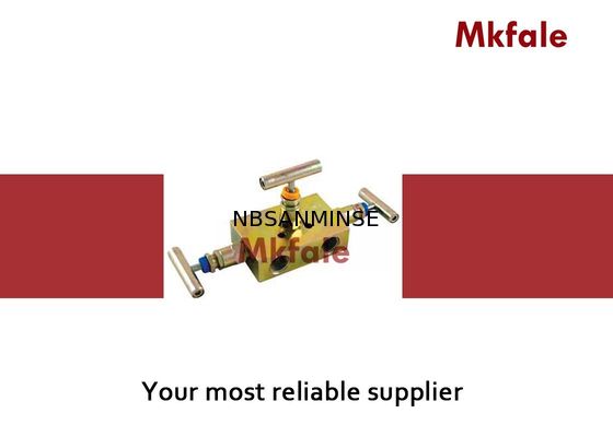 Τρεις πολλαπλές δύο βαλβίδων εμποδίζουν τις βαλβίδες και μια βαλβίδα εξίσωσης για την υψηλή βαλβίδα SS316 μετρητών πίεσης