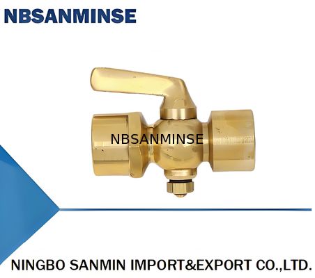 305-DN6 305-DN10 305-DN15 Διπλής κεφαλής κομμωτή μετρητή πίεσης από χαλκό με επιφάνεια σφράγισης από χαλκό